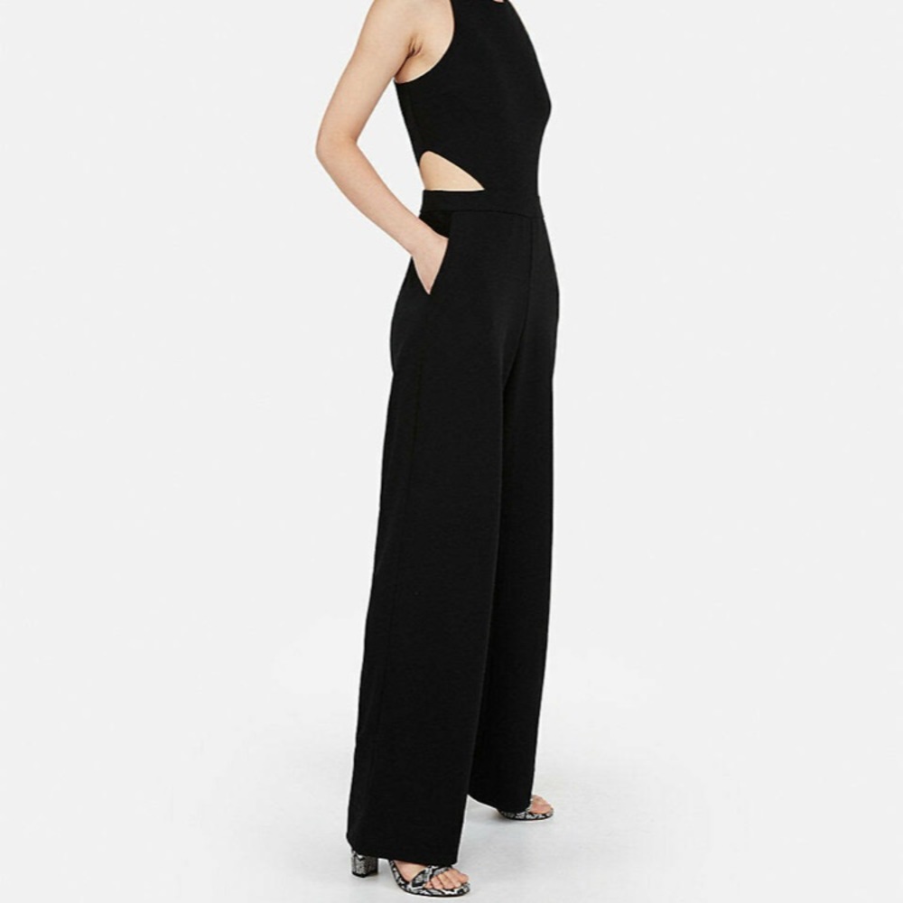 Express black XS jumpsuits with side cut outs